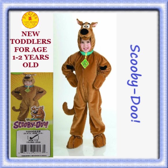 Scooby doo Deluxe Costume Toddlers sizes 🆕I SHIPS FAST😮‍💨⚡🚚